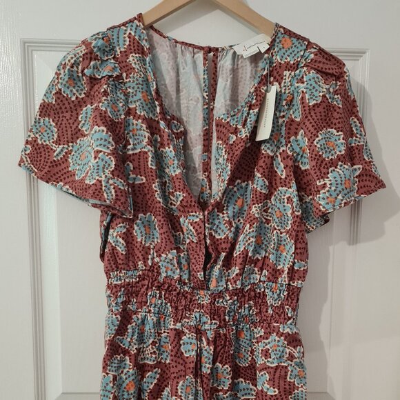 Anthropologie Somerset Jumpsuit Mauve Blue Jumpsuit Size Small NWT - Picture 2 of 10